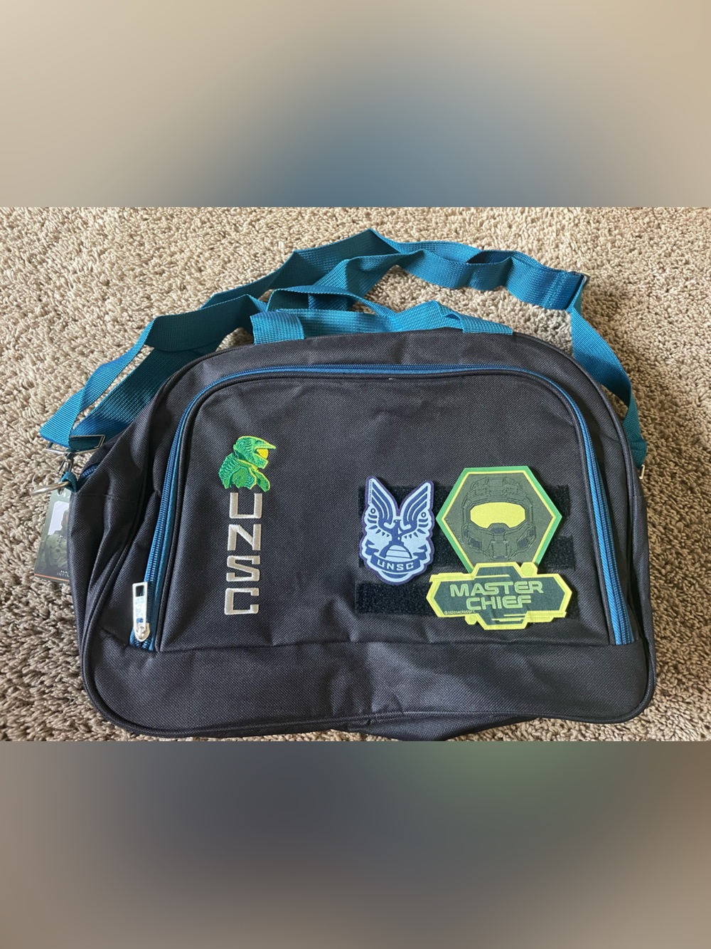 Halo Infinite UNSC Tactical Gear Messenger Bag With Patches 2020